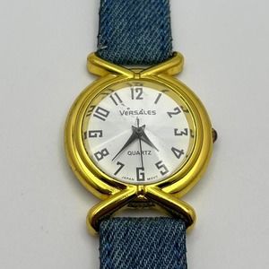 Gold & blue watch